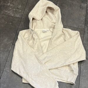 TNA Cozy Fleece Hoodie in Cream